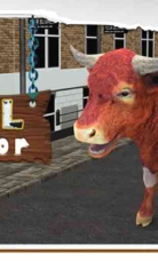3D Bull Simulator - Angry Tier Simulator und Stadt Zerstörung Simulationsspiel 1