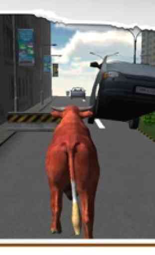 3D Bull Simulator - Angry Tier Simulator und Stadt Zerstörung Simulationsspiel 2
