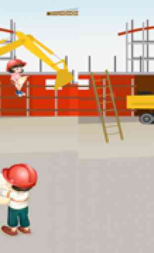 Aktiv-Spiel Für Jungen Über die Baustelle : Lernen Mit dem Bauarbeiter und Baumeister 2