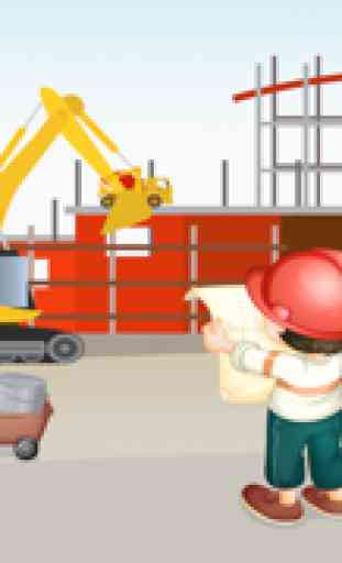 Aktiv-Spiel Für Jungen Über die Baustelle : Lernen Mit dem Bauarbeiter und Baumeister 3
