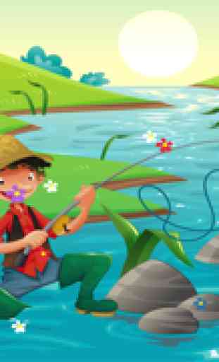 Aktiv! Spiel Für Kleinkinder Über das Angeln: Lernen Meer, Wasser, Fisch, Fischer und Angelrute 4