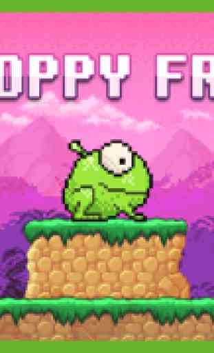 Eine Entspannte Frosch: Rakaten und Trampolin Springen Rennspiel Kostenlos (A Floppy Frog: Rocket & Trampoline Jump Race Game Free) 1