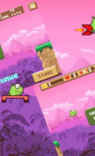 Eine Entspannte Frosch: Rakaten und Trampolin Springen Rennspiel Kostenlos (A Floppy Frog: Rocket & Trampoline Jump Race Game Free) 2