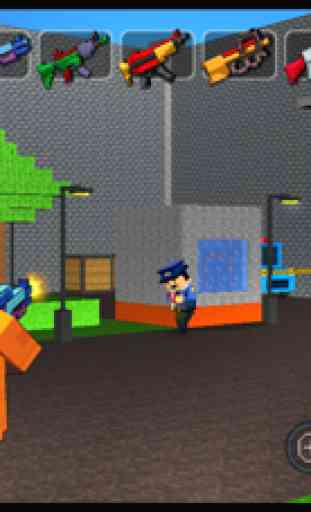 Alcatraz Gefängnis entkommen 3D Gangster Pixel bre 2
