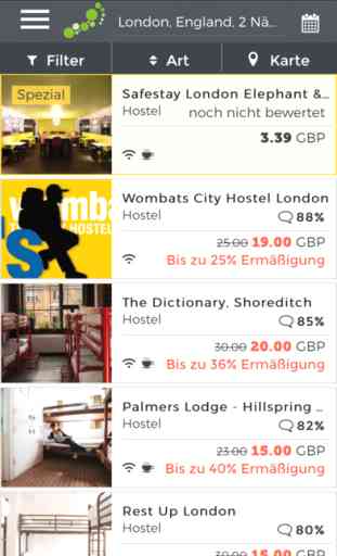 hostelbookers: Hostels und günstige Hotels 2