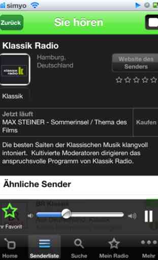 radio.de CLASSIC für 3G/iOS4 2