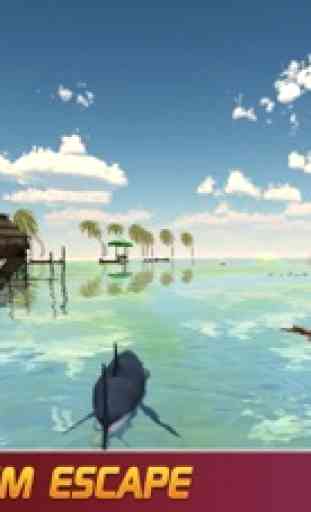 Weiß Hai Simulator Spiele : Blau Wal Attacke 4