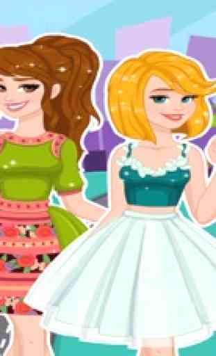 habillage des Princesses - jeux de filles shopping 1