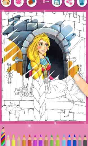 Rapunzel - Magic Princess Kinder Malvorlagen Spiel 1