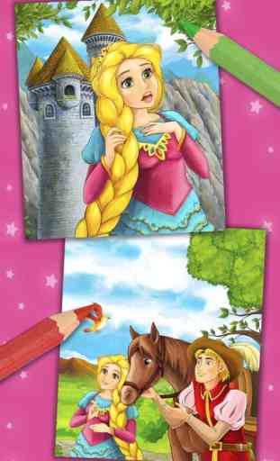 Rapunzel - Magic Princess Kinder Malvorlagen Spiel 2