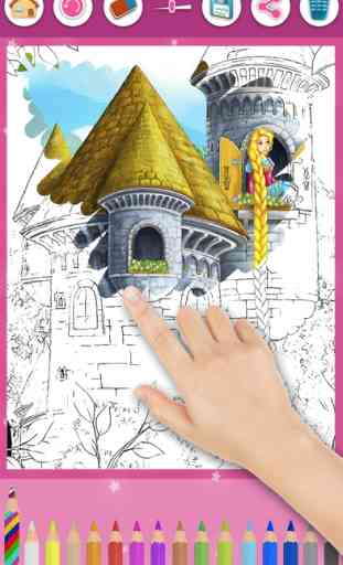 Rapunzel - Magic Princess Kinder Malvorlagen Spiel 3