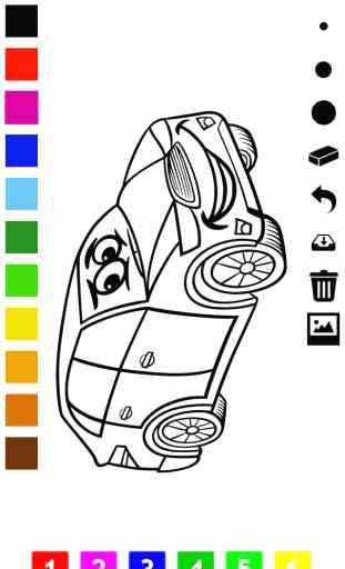 Malbuch der Autos für Kinder: Rennwagen, Auto, Bus, Traktor, LKW, Rennauto und mehr mit diesem Spiel zeichnen, malen und ausmalen lernen. Gratis-Lernspiel für Jungen! 4