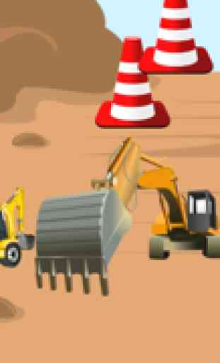 Puzzle mit Fahrzeugen und Bagger für Kleinkinder und Kinder: spielen mit den Bau Maschinen ! 4