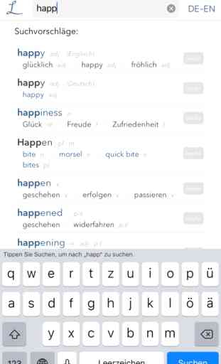 Wörterbuch Linguee (Android/iOS) image 1