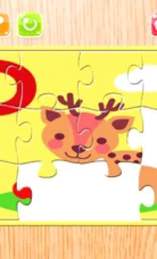 ABC Puzzle Puzzle Tiere Alphabet zum Kinder 2