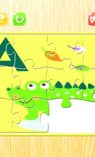 ABC Puzzle Puzzle Tiere Alphabet zum Kinder 4