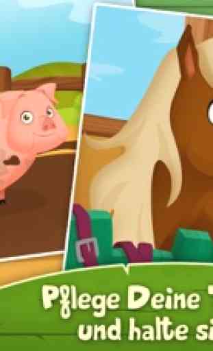 Dirty Farm: Tiere & Spiele für kinder ab 2-3+ 3
