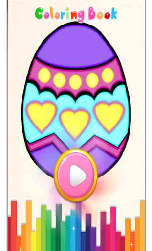 Easter Eggs Kids Coloring Book 4
