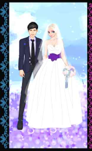Eisige Hochzeit - dress up gefrorene Braut 1