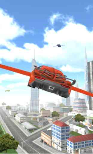 Fliegendes Auto 3D 2
