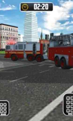 Stadt Feuer LKW Fahrschule 3D 3