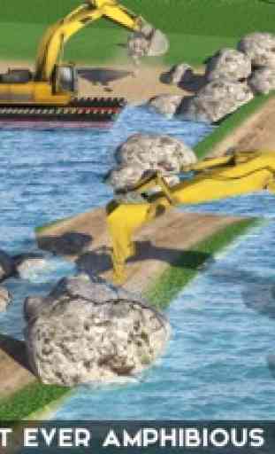 Amphibisch Bagger Kran & Dump LKW Simulator 3D 1