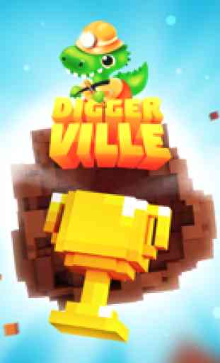 Diggerville 3D: Pixel Spiele 1