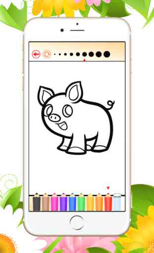 Tiere auf dem Bauernhof Gratis-Spiele für Kinder: Malbuch für ein Schwein, Ente, Schaf zu zeichnen lernen und Farbe 3