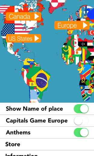 Flag2Map: Das Geografie-Spiel für Europa, Canada und USA 1