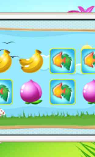 Obst und Fisch Vorschule Educational Passende Spiele für Kinder 2
