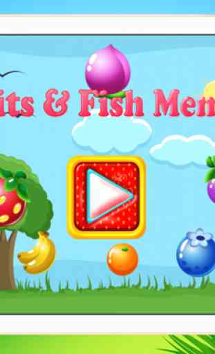Obst und Fisch Vorschule Educational Passende Spiele für Kinder 4
