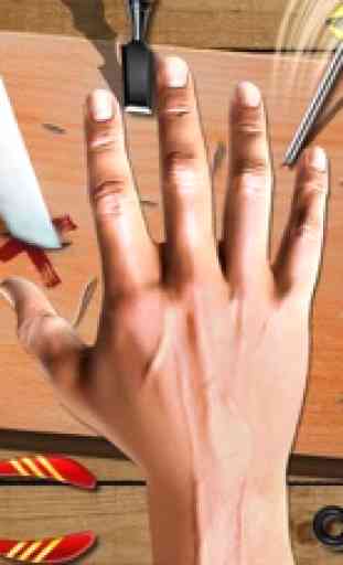 Messer Finger Hand Spiel 2