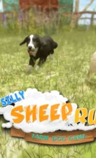Dumme Schafe laufen Hundespiel 4