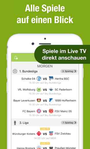 TV.de Bundesliga Fußball App 1