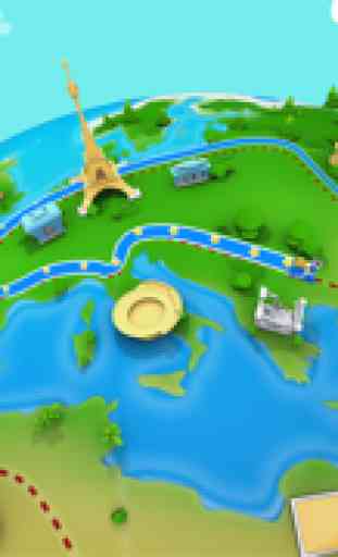 Geographie Quiz Spiel 3D 2