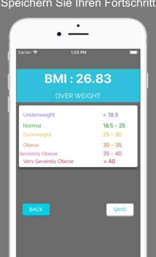 BMI Gesundes Gewicht Rechner 3