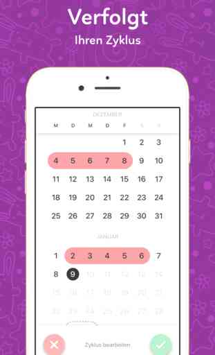Mein Zyklus Kalender Ferdy App 2