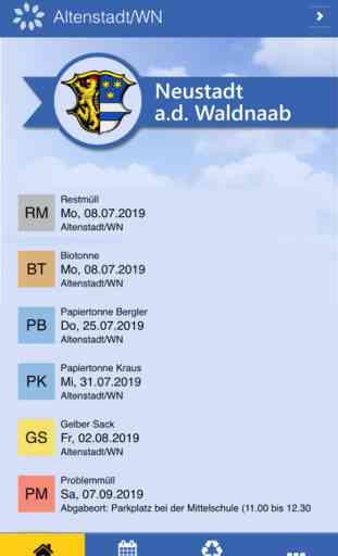 Neustadt Waldnaab Abfall-App 1