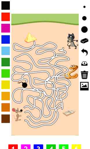 Labyrinth Lernspiel für Kinder im Alter von 3-5: Labyrinthe, Spiele und Puzzles für Kindergarten, Vorschule, Grundschule mit Tieren. Hilf Hund, Kaninchen, Affe, Eichhörnchen, Maus und Pirat 3