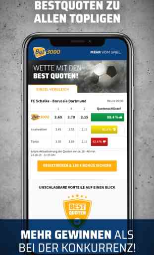 Bet3000 Sportwetten App 2