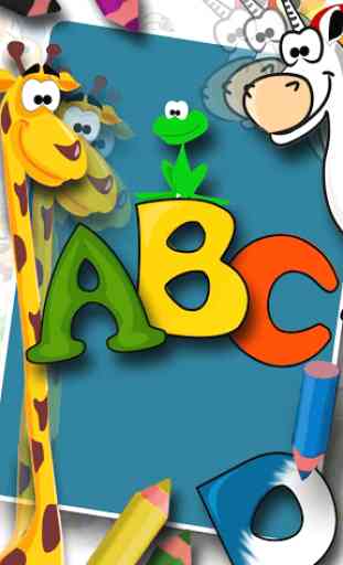 Alphabet Malbuch Spiele - Lernen Letters 1