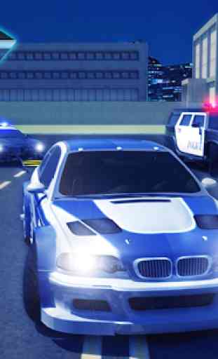 Autobahn Polizei Jagd Hoch Geschwindigkeit Polizis 3