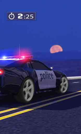 Autobahn Polizei Jagd Hoch Geschwindigkeit Polizis 4