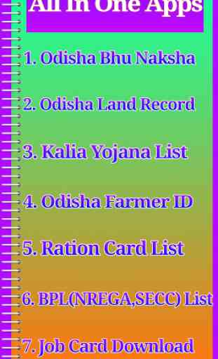 Kalia Yojana, Bhu Naksha Odisha, RoR, Farmer ID 1