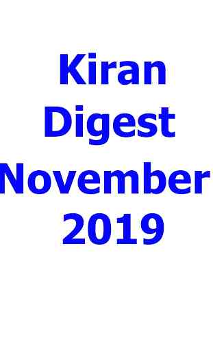Kiran Digest Update Monthly 1