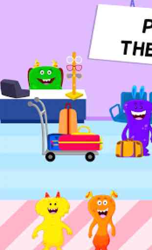 Meine Monster-Stadt: Flughafen-Spiele für Kinder 3