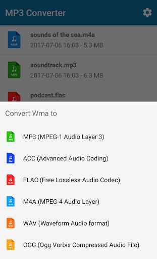 MP3 Konverter (musik ogg flac wav wma aac) 2