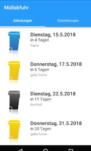 Müllabfuhr - Kalender für Abfall und Entsorgung 1