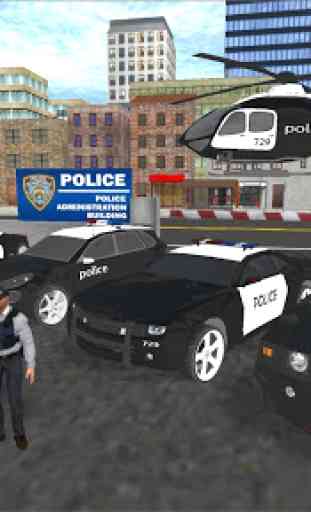 Polizei und Auto-Spiel-Simulator 3D 3