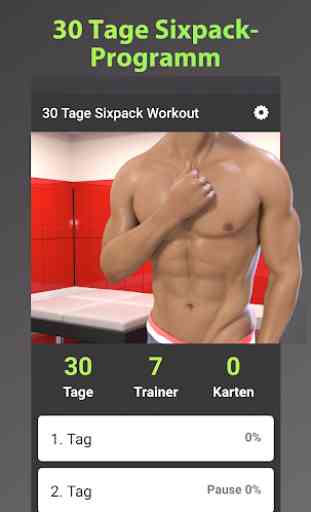 Sixpack 30 Tage Bauchmuskel Workout zu Hause 1
